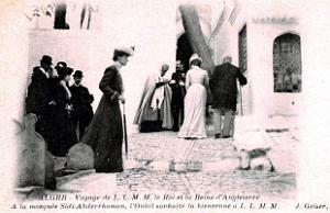 Alger - Visite Roi et Reine d'Angleterre